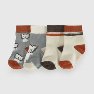 Pack Cuatro Calcetines León De Niño Infantil talla 14/16 a 23/25
