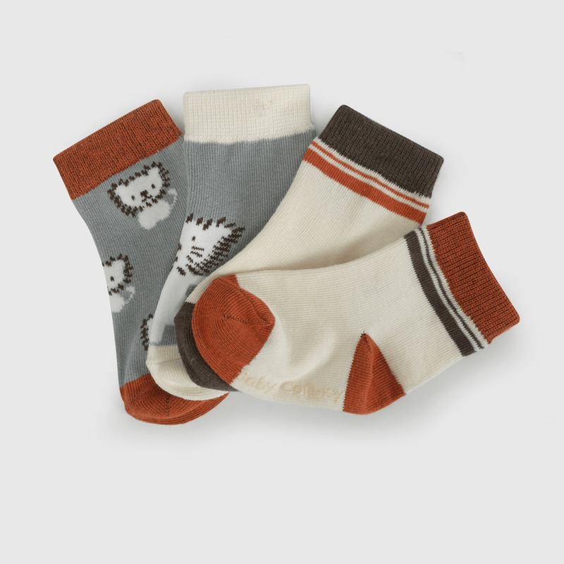 Pack Cuatro Calcetines León De Niño Infantil talla 14/16 a 23/25