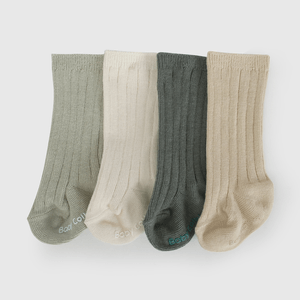 Pack Cuatro Calcetines Largos Unisex de Bebé de New born talla Única