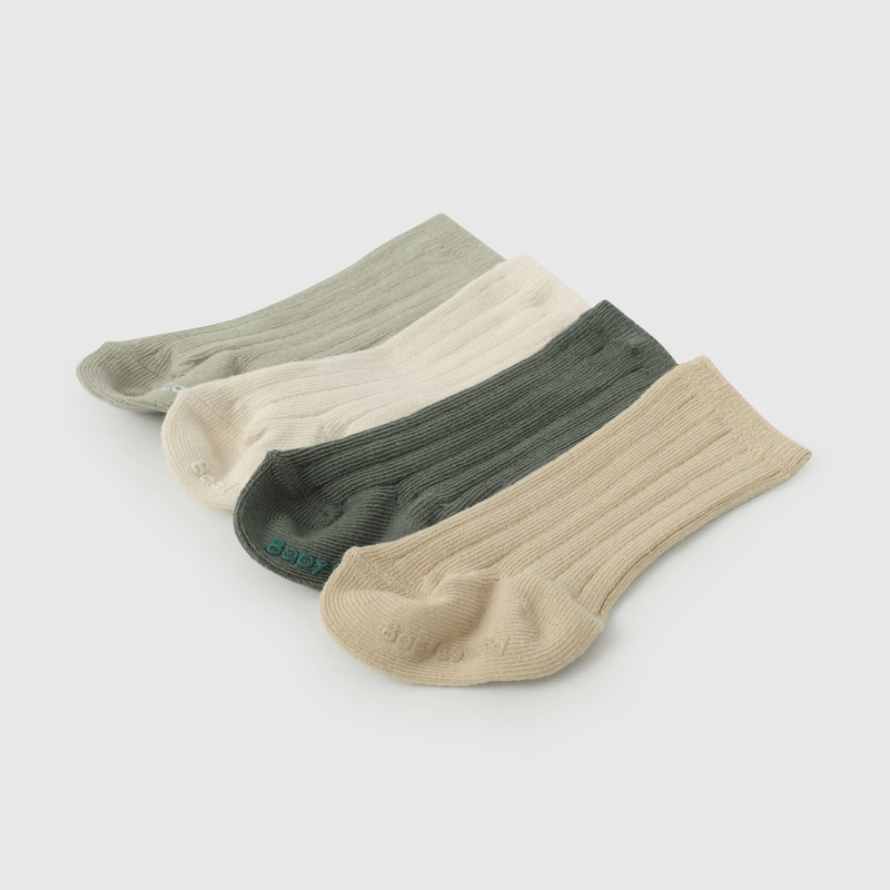 Pack Cuatro Calcetines Largos Unisex de Bebé de New born talla Única