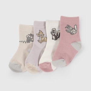 Pack Cuatro Calcetines Bambi de Niña Infantil talla 14/16 a 23/25