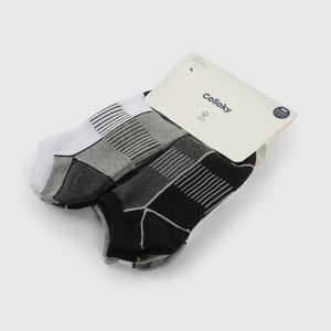 Pack Cuatro Calcetín Cortos Negro De Niño preavance talla 23/25 a 34/37