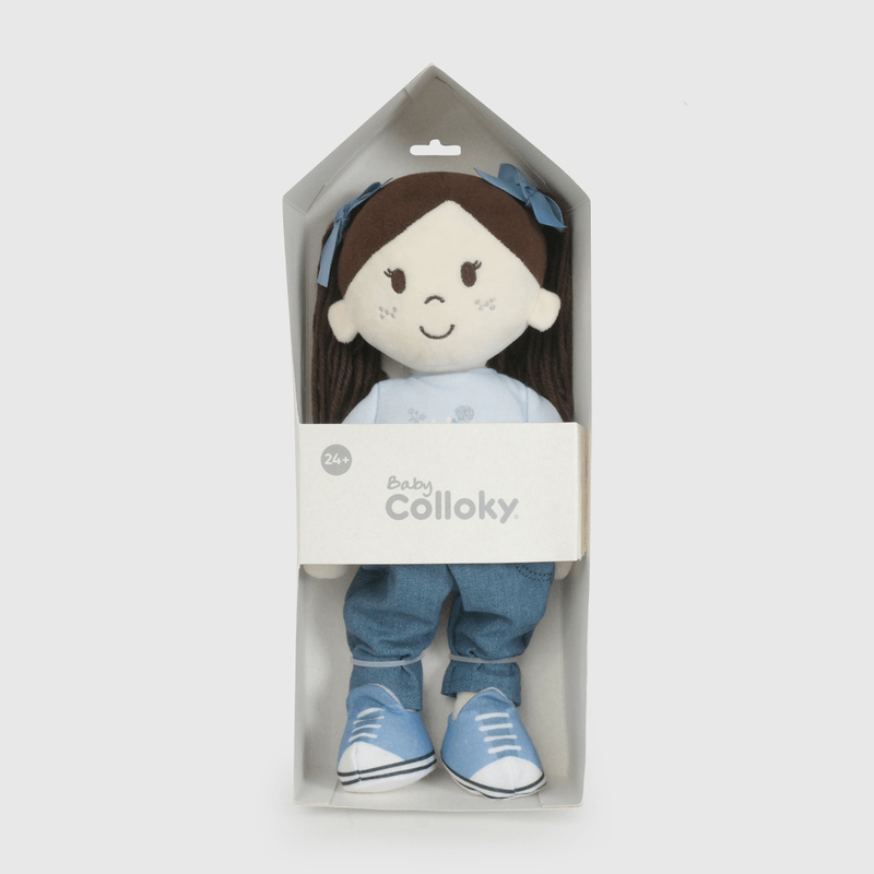 Muñeca Juguete de Niña Infantil Celeste