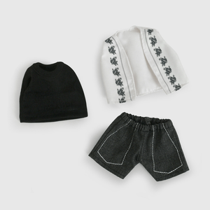 Outfit Muñeca de Niña Infantil Negro hasta 36 M