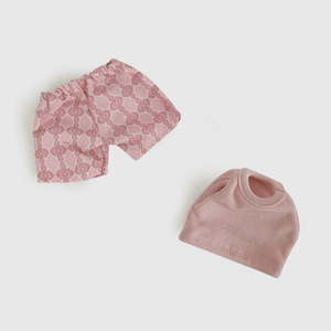 Outfit Muñeca de Niña Infantil Rosada hasta 36 M