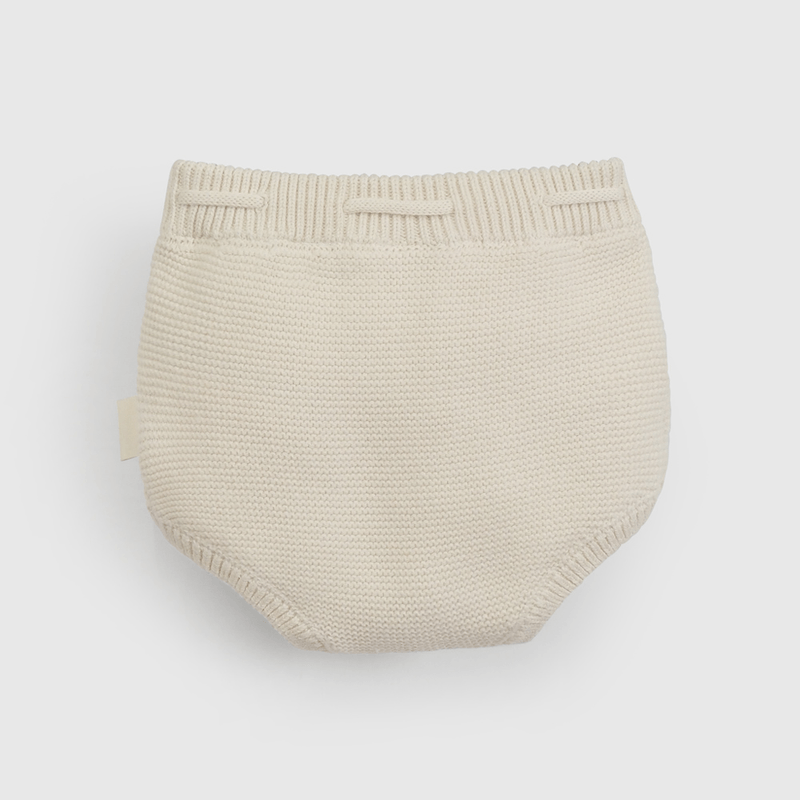 Cubre Pañal Beige Tejido Unisex de Bebé de New born talla 0/3 M a 6/9 M