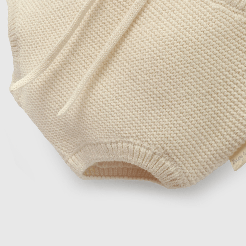 Cubre Pañal Beige Tejido Unisex de Bebé de New born talla 0/3 M a 6/9 M