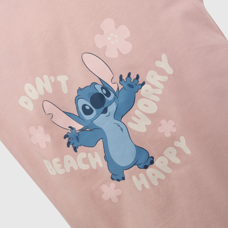 Pijama Rosado Lilo Stitch de Niña talla 2 a 12 años
