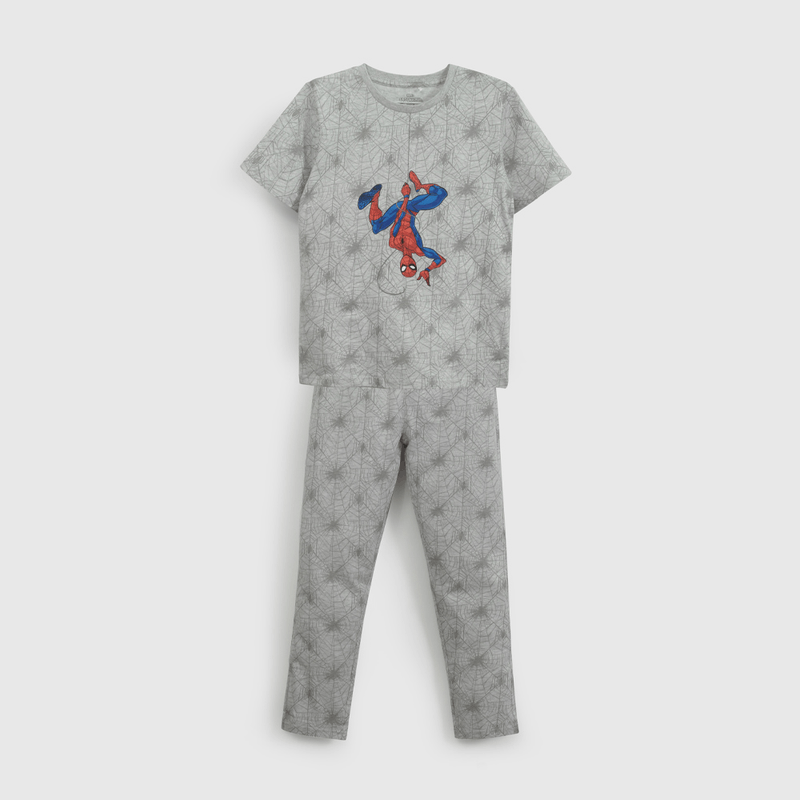 Pijama Gris Spiderman de Niño talla 2 a 12 años
