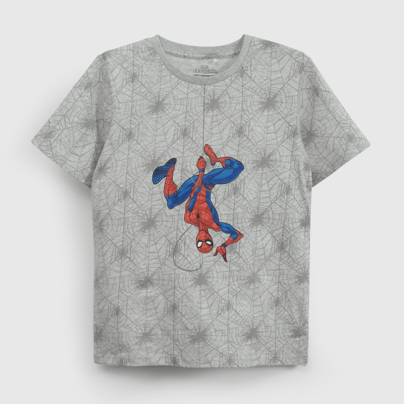 Pijama Gris Spiderman de Niño talla 2 a 12 años