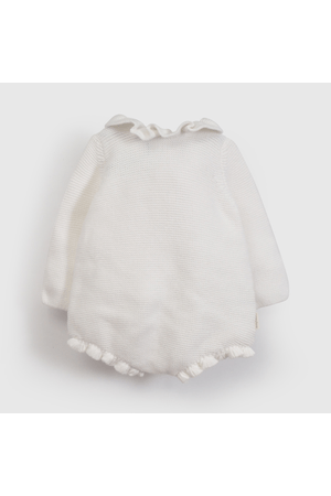 body Blanco Tejido de Niña de Bebé de New born talla RN a 6/9 M
