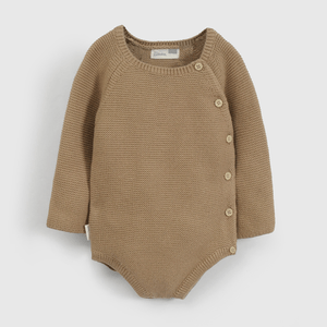body Café Tejido de Bebé de New born talla RN a 6/9 M