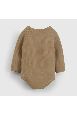 body Café Tejido de Bebé de New born talla RN a 6/9 M