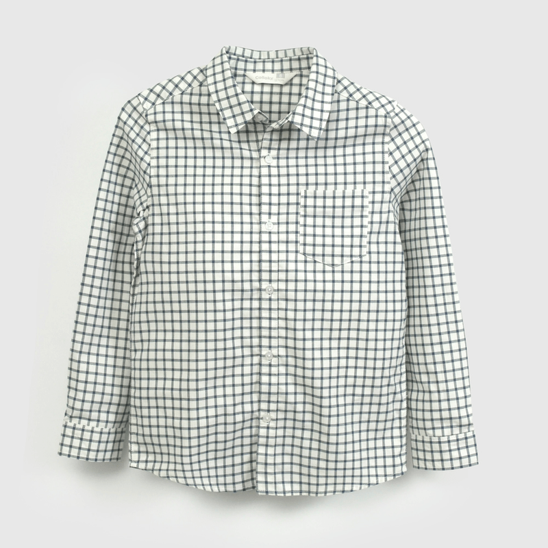 Camisa Colloky de Niño de Cuadrille Azul Talla 3A a 12A