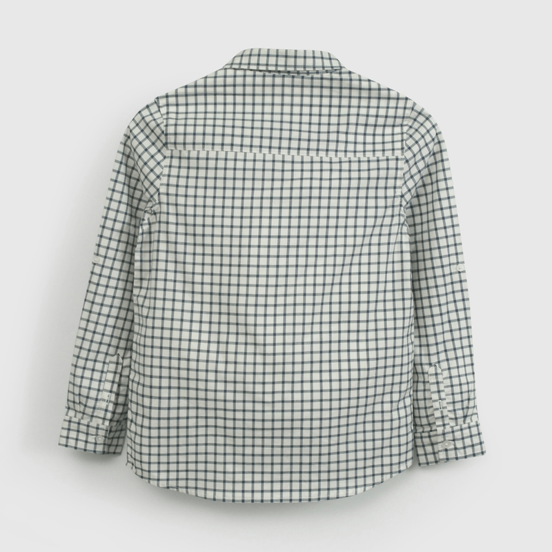 Camisa Colloky de Niño de Cuadrille Azul Talla 3A a 12A