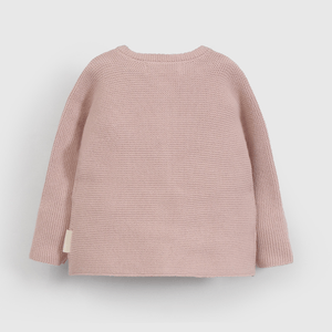 Chaleco Rosado Tejido de Bebé de New born talla RN a 6/9 M