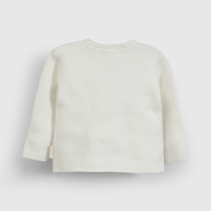 Chaleco Blanco Tejido Unisex de New born talla RN a 6/9 M