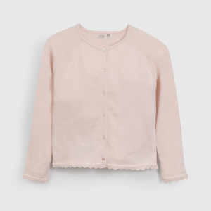 Chaleco Rosado Básico de Niña talla 3 a 12 Años