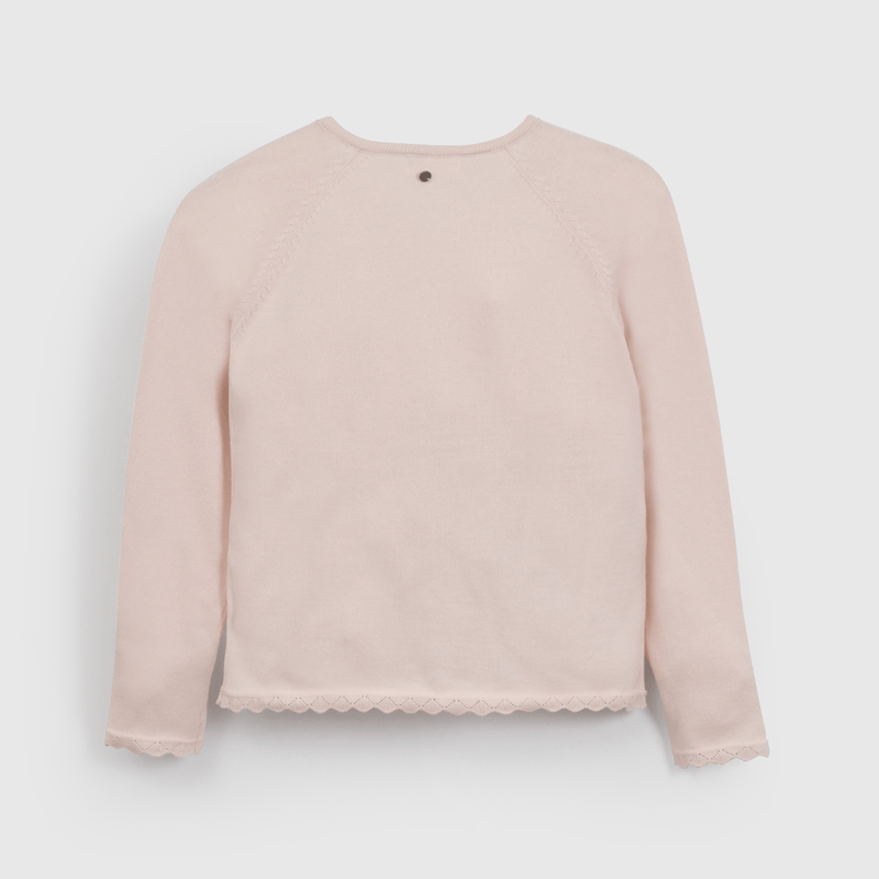 Chaleco Rosado Básico de Niña talla 3 a 12 Años