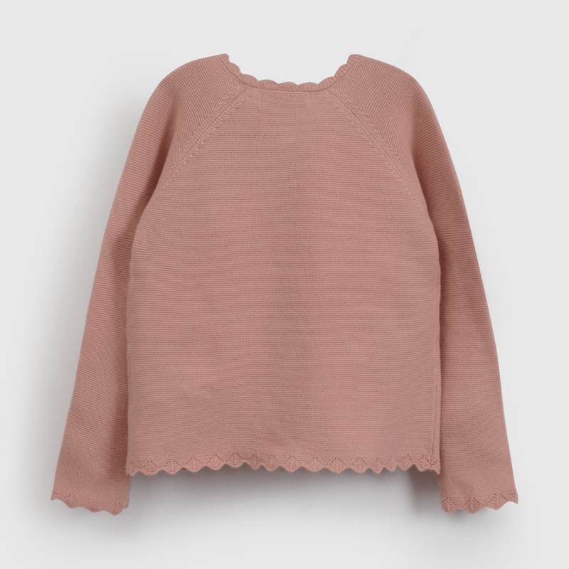 Chaleco Rosado Con Botones de Niña Infantil talla 3/6 M a 24m/36 M