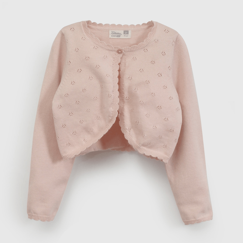 Chaleco Rosado de Niña Infantil talla 3/6 M a 24m/36 M