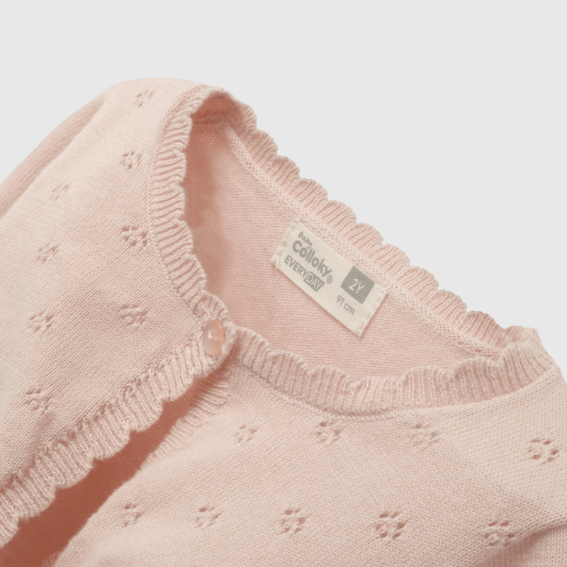 Chaleco Rosado de Niña Infantil talla 3/6 M a 24m/36 M