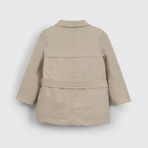 Chaqueta Beige Con Gorro de Niña Infantil talla 3/6 M a 24m/36 M