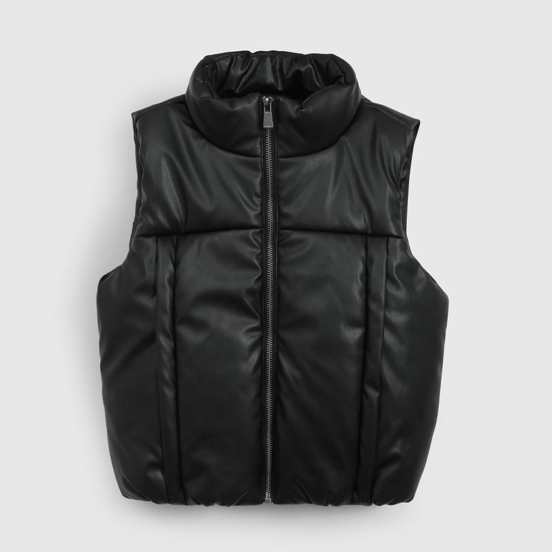 Parka Negra de Niña talla 3 a 12 Años