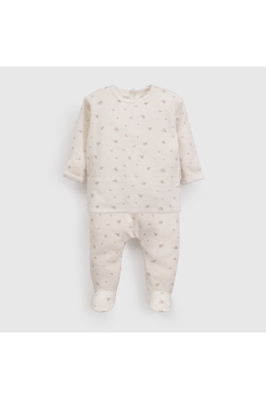 Clemente Blanco Plush Flores de Bebé de New born talla RN a 6/9 M