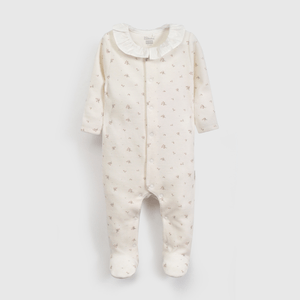 Osito Blanco Plush Flores de Bebé de New born talla RN a 6/9 M