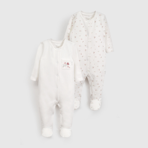 Pack Dos Ositos Blanco de Bebé de New born talla RN a 6/9 M
