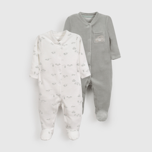 Pack Dos Ositos Verde de Bebé de New born talla RN a 6/9 M