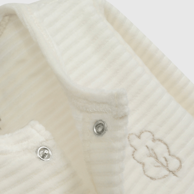 Osito Beige Plush Textura Unisex de New born talla RN a 6/9 M