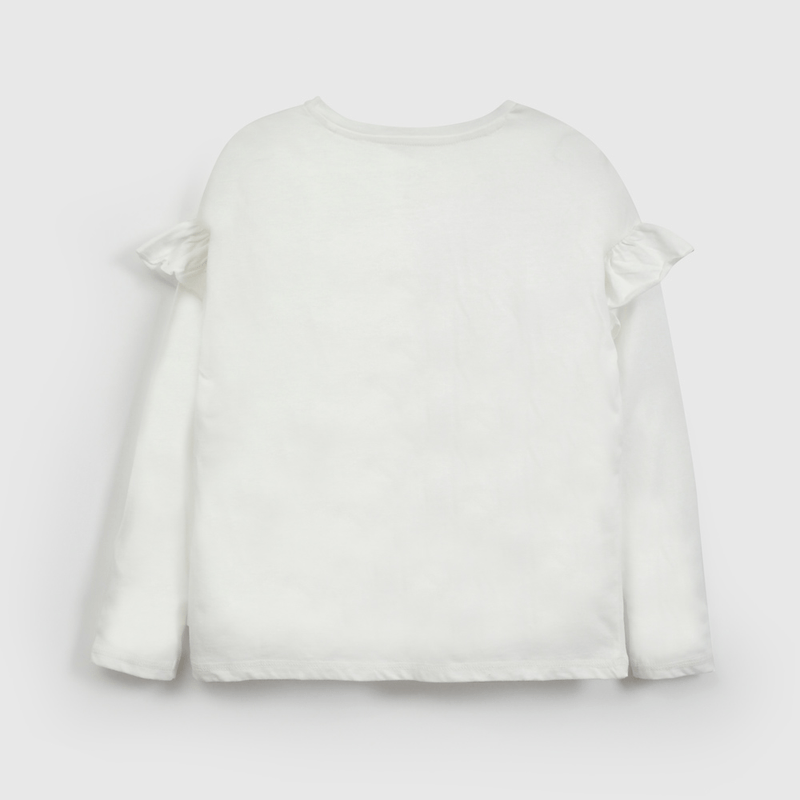 Polera Blanca Vuelo Lilo Stitch de Niña talla 3 a 12 Años