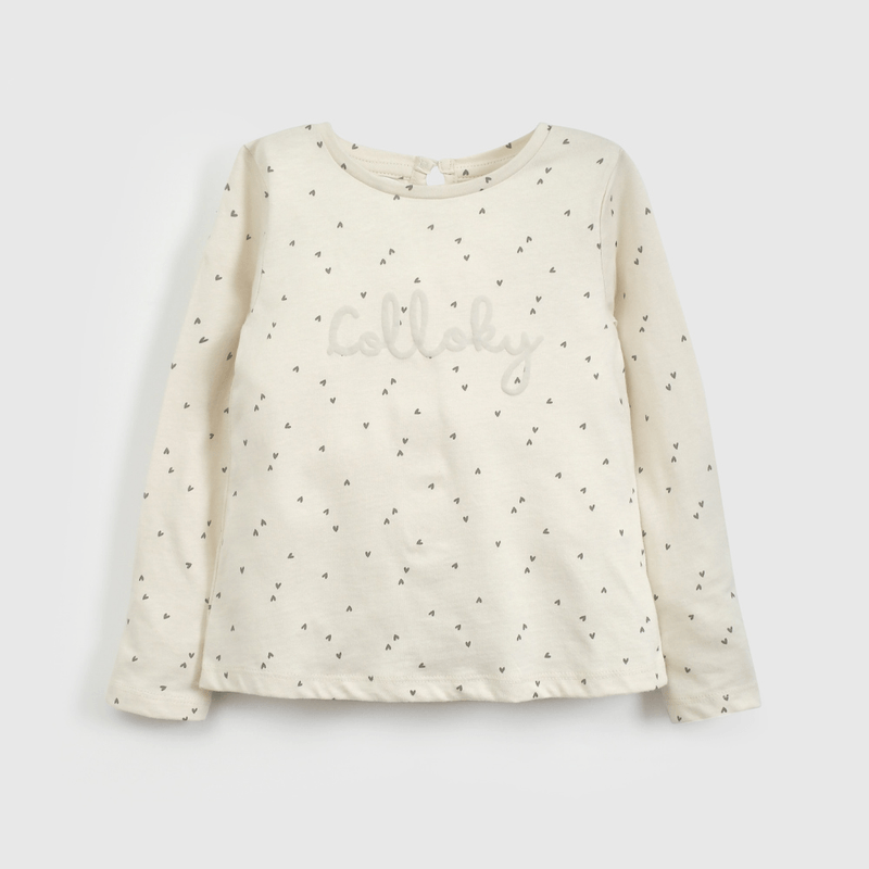 Polera Beige Colloky de Niña Infantil talla 3/6 M a 24m/36 M