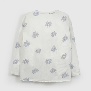 Polera  Blanca Colloky Estampada de Niña talla 3 a 12 Años
