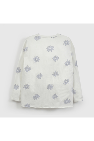 Polera  Blanca Colloky Estampada de Niña talla 3 a 12 Años