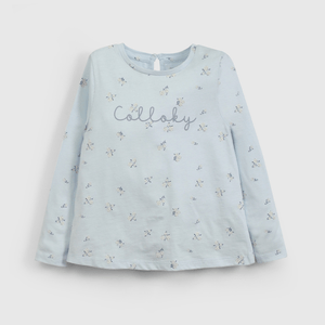 Polera Celeste Colloky de Niña Infantil talla 3/6 M a 24m/36 M