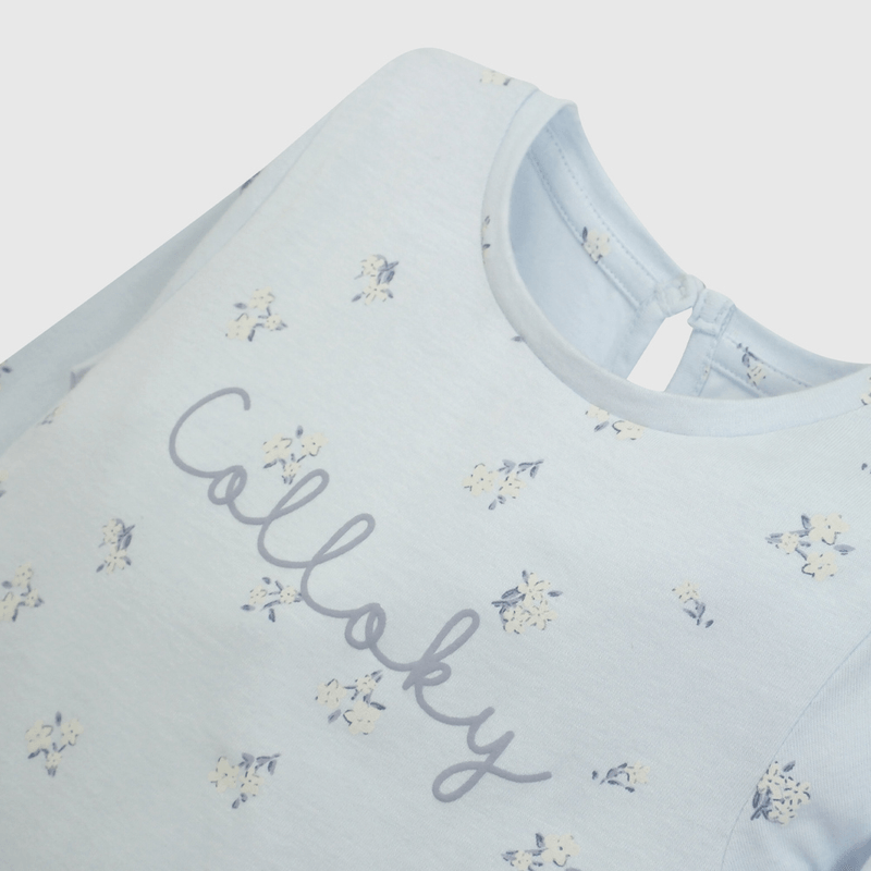 Polera Celeste Colloky de Niña Infantil talla 3/6 M a 24m/36 M