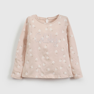 Polera Rosada Colloky de Niña Infantil talla 3/6 M a 24m/36 M