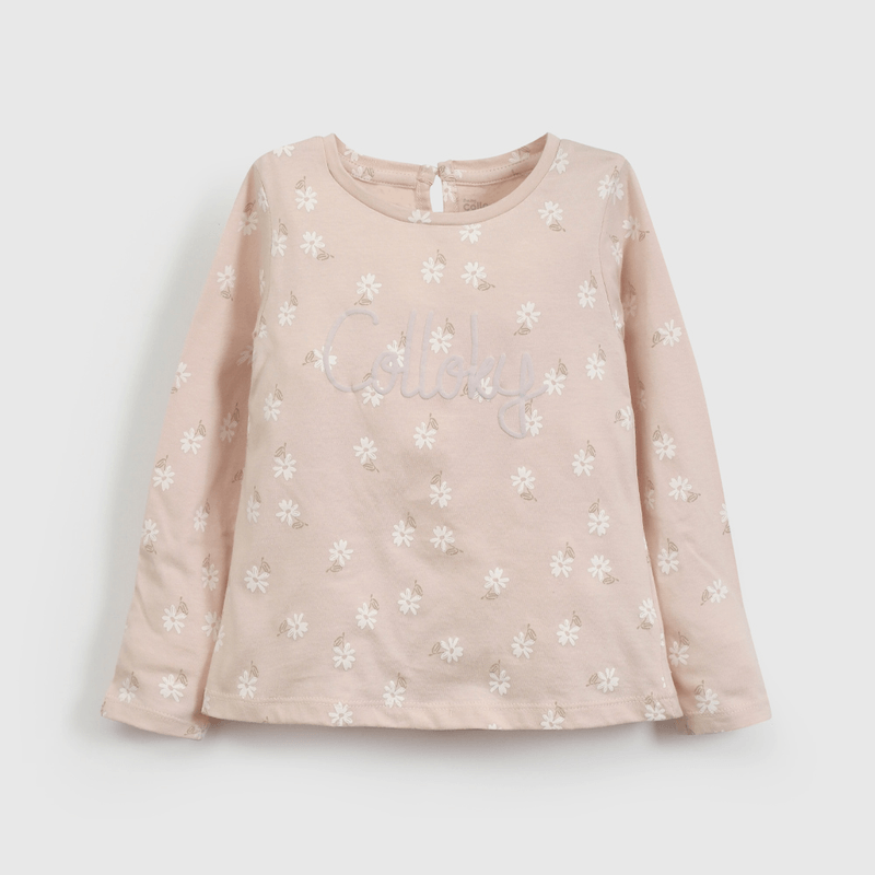 Polera Rosada Colloky de Niña Infantil talla 3/6 M a 24m/36 M