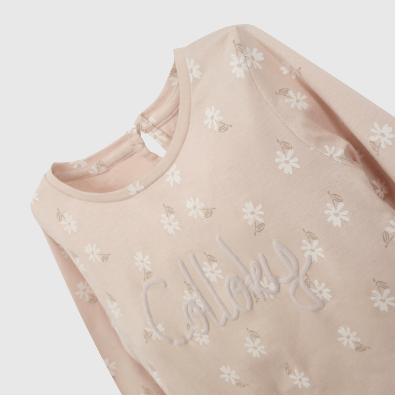 Polera Rosada Colloky de Niña Infantil talla 3/6 M a 24m/36 M