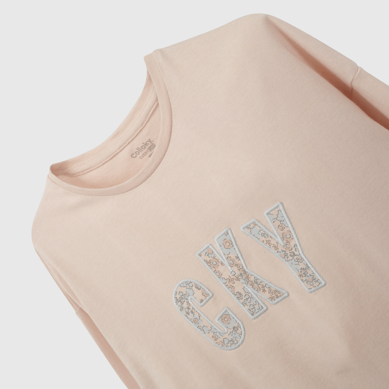 Polera Rosada Colloky  de Niña talla 3 a 12 Años