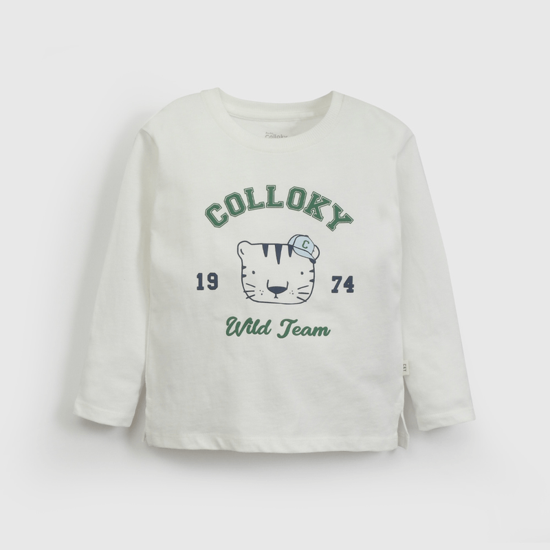 Polera Blanca Colloky De Niño Infantil talla 3/6 M a 24m/36 M