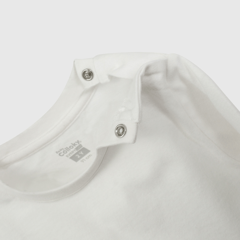 Polera Blanca Animales De Niño Infantil talla 3/6 M a 24m/36 M