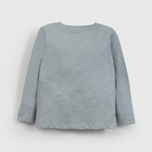 Polera Básica Celeste De Niño Infantil talla 3/6 M a 24m/36 M