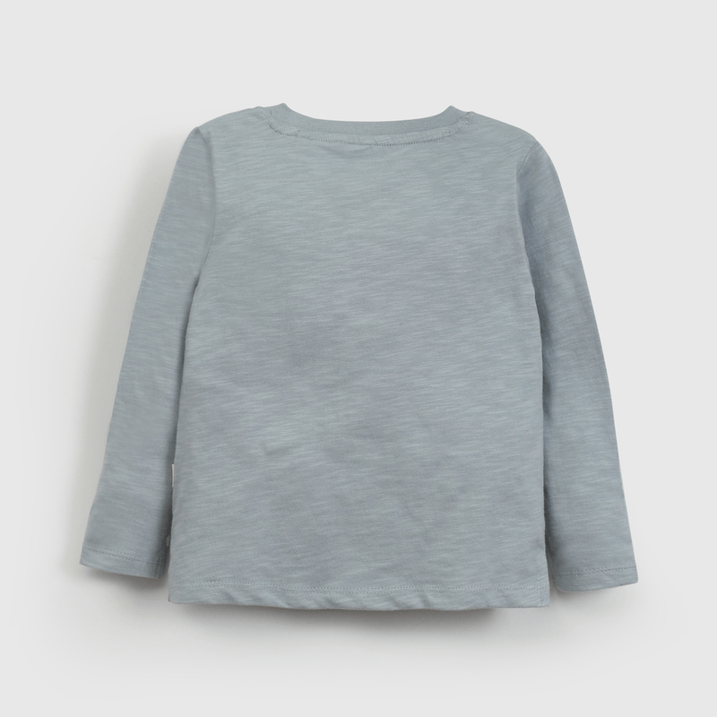 Polera Básica Celeste De Niño Infantil talla 3/6 M a 24m/36 M