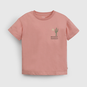 Polera Rojo Estampada de Niño talla 3 a 12 Años