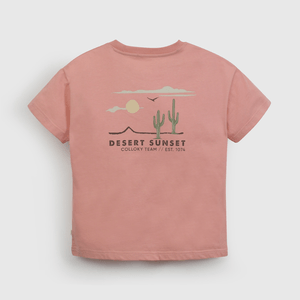 Polera Rojo Estampada de Niño talla 3 a 12 Años