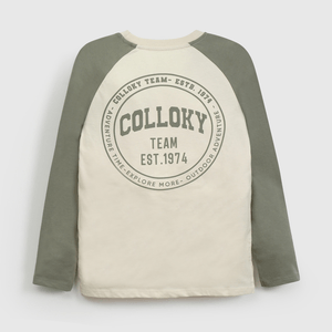 Polera Verde Colloky de Niño talla 3 a 12 Años